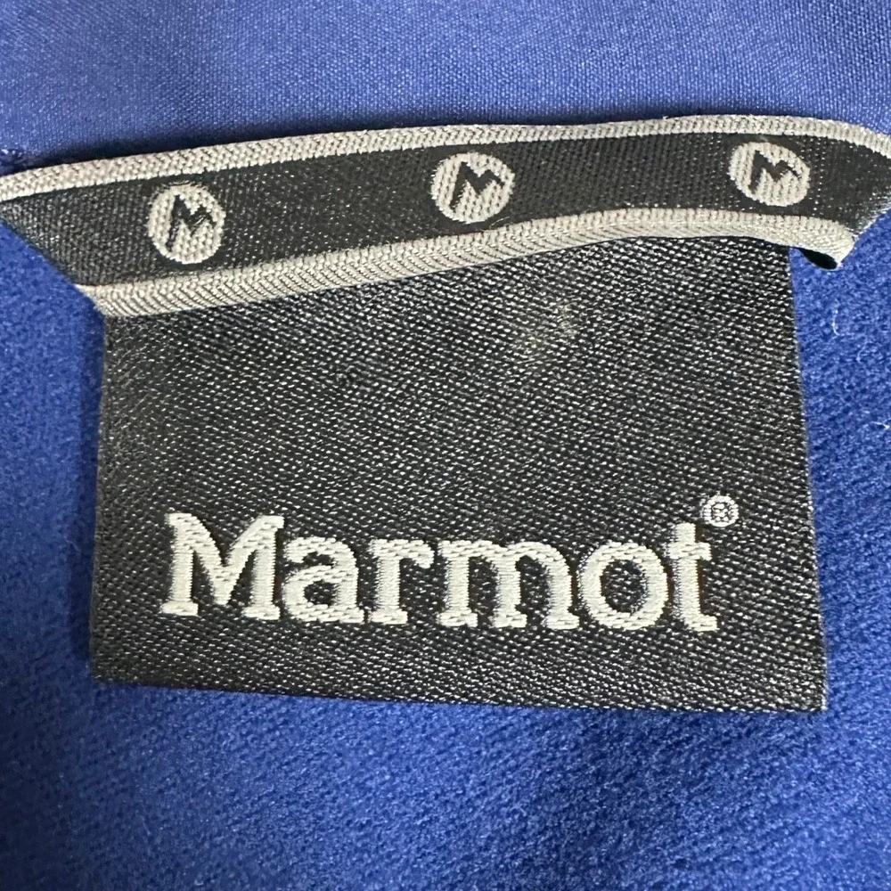 NEW Marmot Approach Vest Mens Large Navy Blue M3 Softshell Full Zip Windbreaker